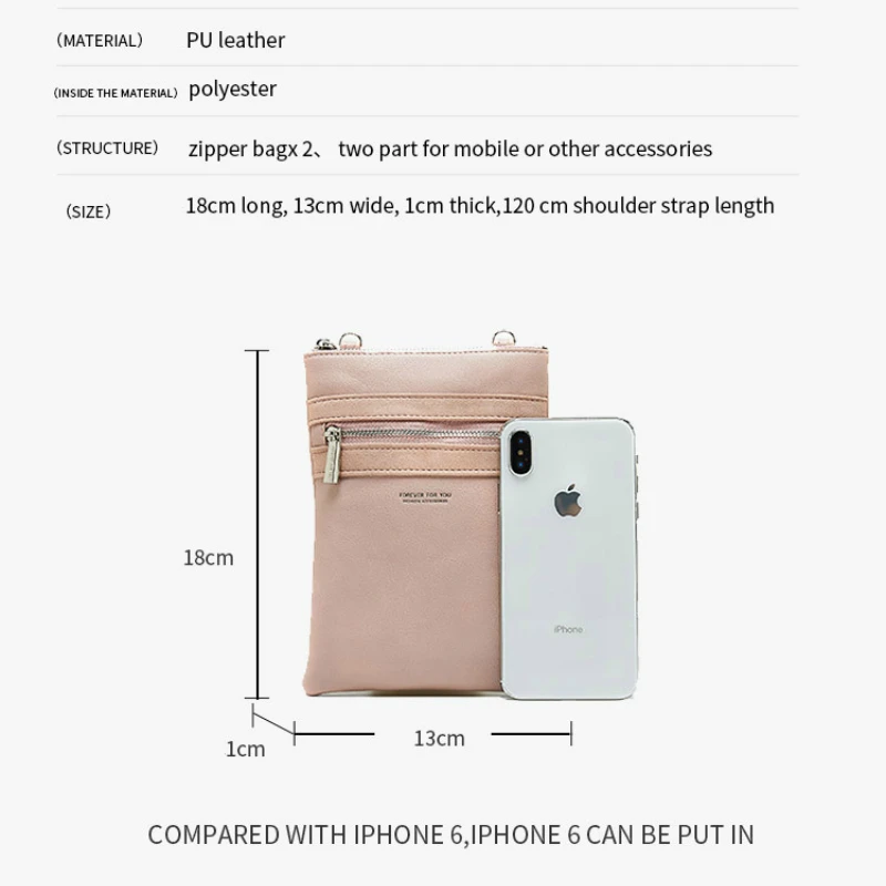 Женские сумки для телефона Iphone X XS мягкие кошельки из искусственной кожи на