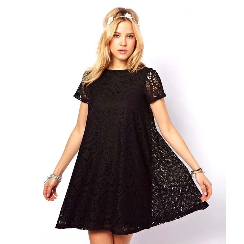 2017 Сексуальная Женская мода Повседневное Для летних вечеринок Кружево короткое