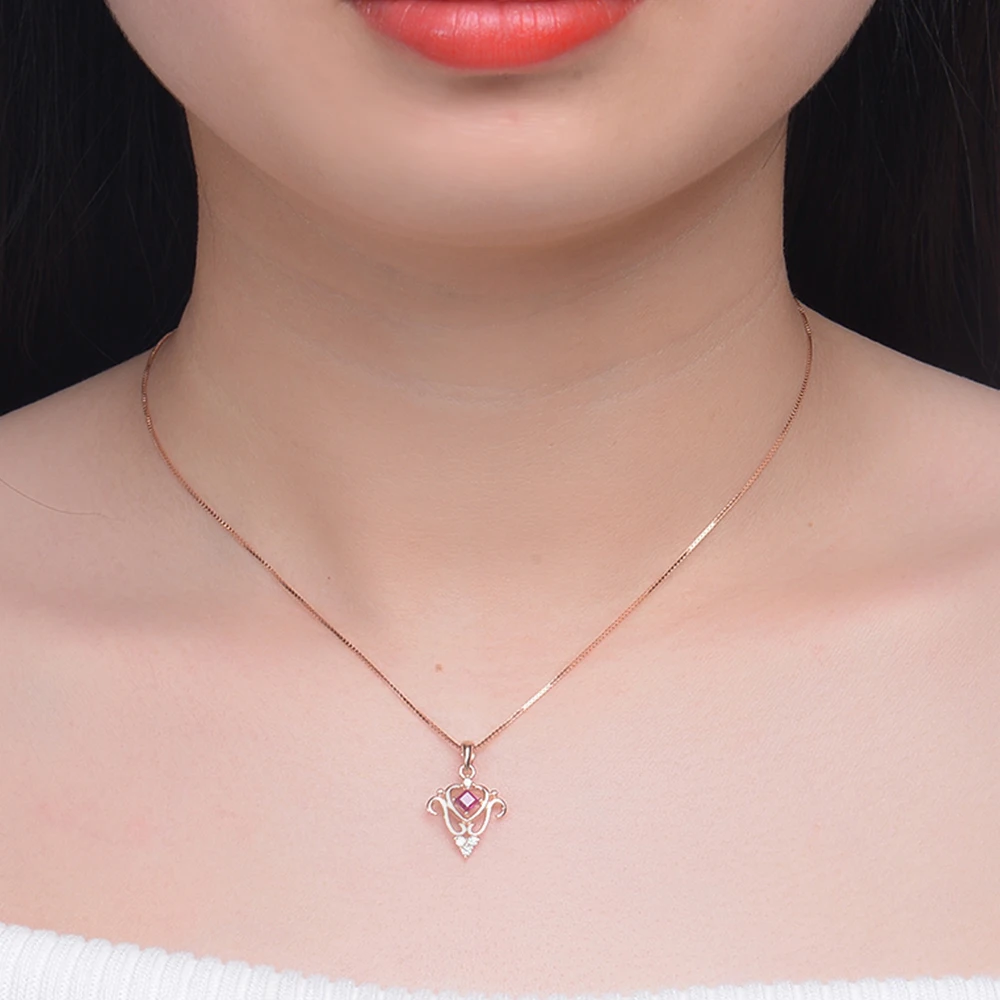 LAMOON Natural Ruby Jewelry Sets for Women 100% Real 925 Sterling Silver Red Gemstone Fine Wedding Gift V019-1 | Украшения и