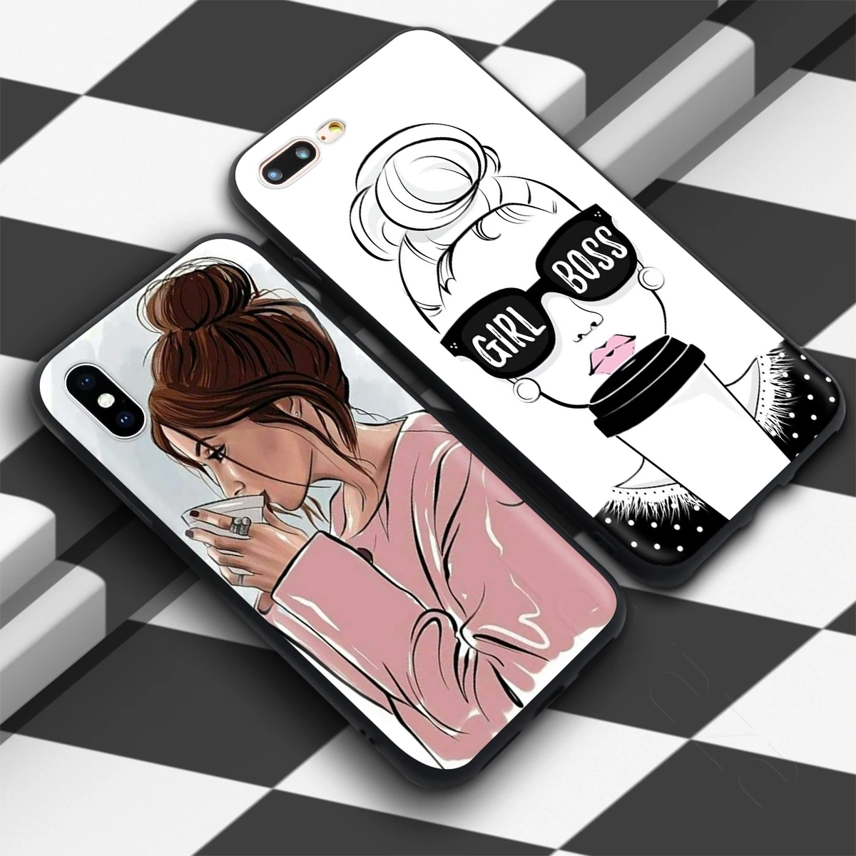 Lavaza Vogue Princess Girls Female Coffee Чехол для iPhone 12 mini 11 Pro XS Max XR X 8 7 6 6S Plus 5 5s se | Мобильные