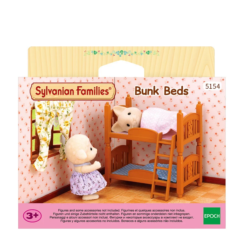 Набор для кукольных игр Sylvanian Families набор двухъярусной кровати мебель аксессуары