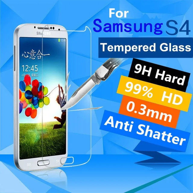 Закаленное стекло для Samsung Galaxy S4 Защитная пленка экрана I9500 Стекло|Защитные