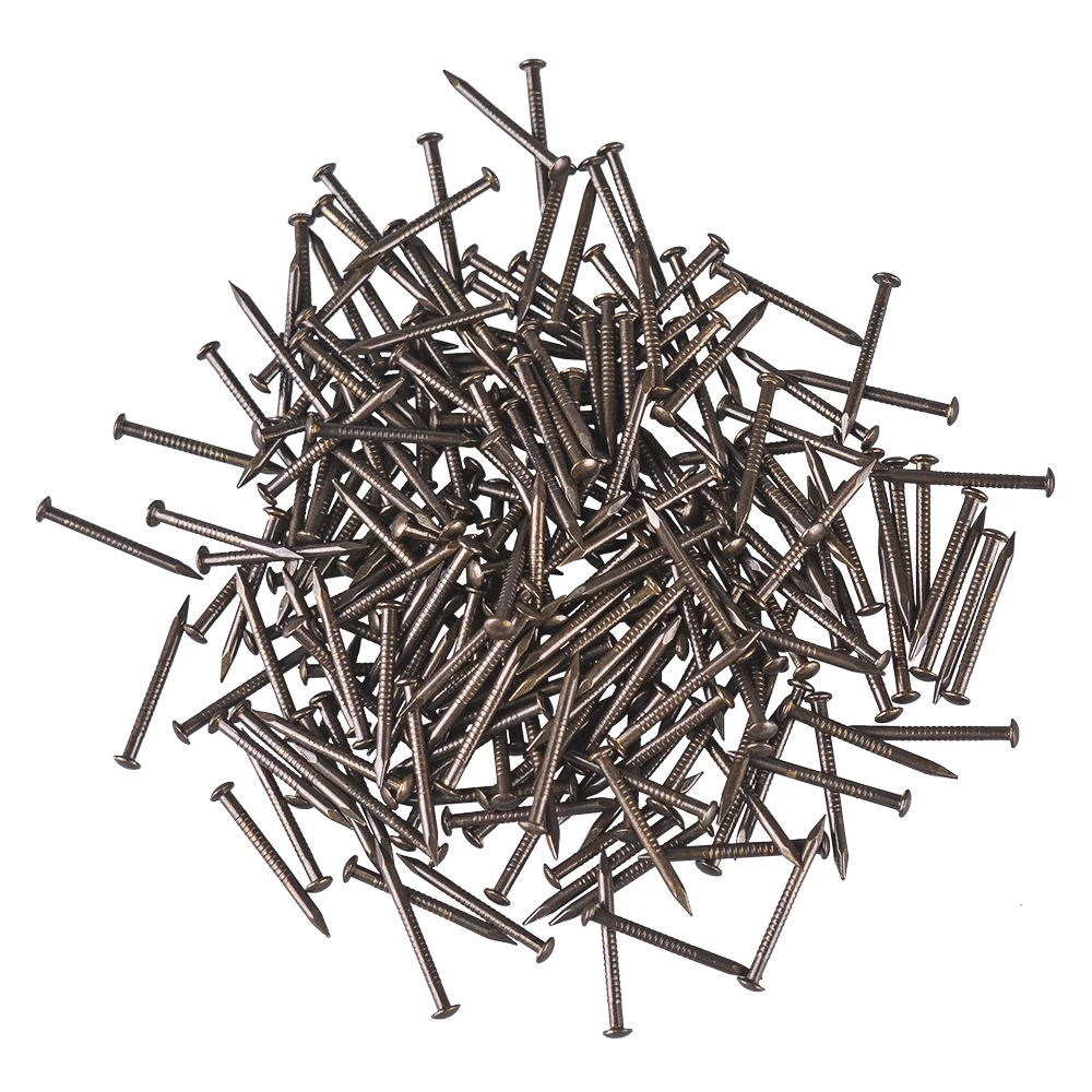 

18X1.5MM Chinese Archaize Round Head Antique Bronze Wooden Nails for Furniture DIY Decorative Boxes 200pcs