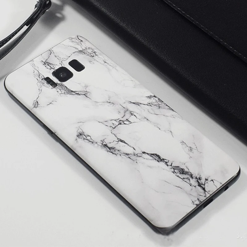 NEW Marble Grain Sticker Back Film Wrap Skins Phone Membrane Paste Protective for Samsung S8 S9 S10 Plus S10E |
