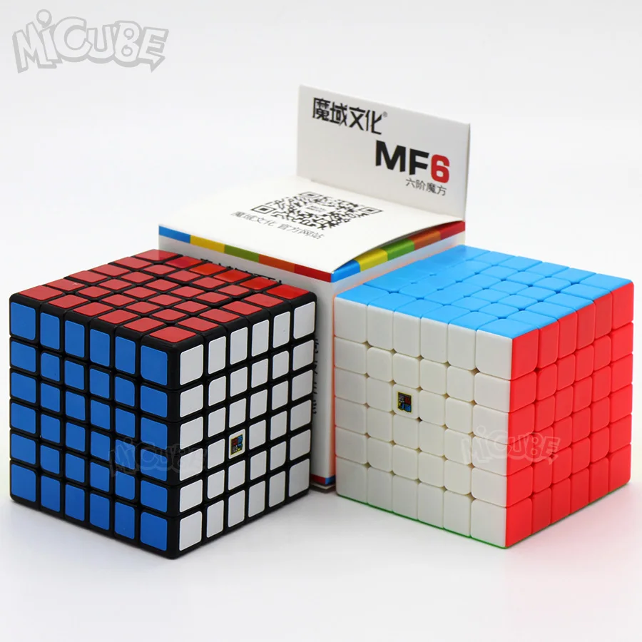 MofangJiaoshi MF6 6x6x6 куб скорость 6 слоев черный без наклеек 68 мм головоломка куб для детей нищий 6х6 куб обучающая игрушка