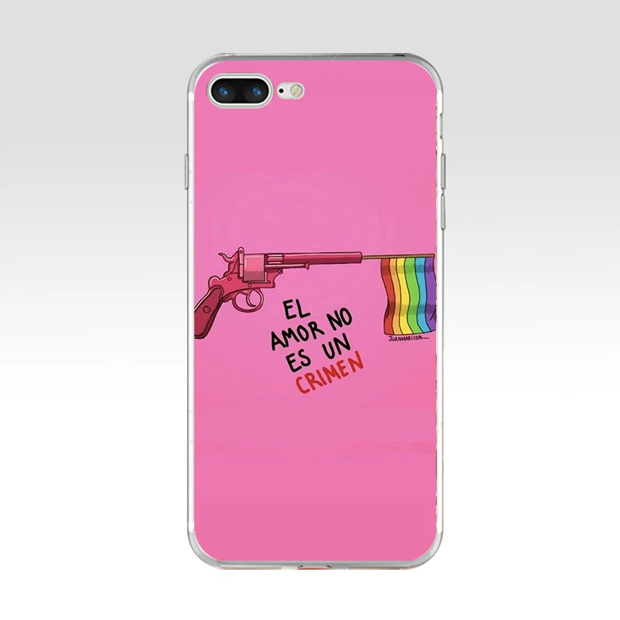 Мягкий силиконовый чехол из ТПУ 142AQ ЛГБТ Love Wins для Apple iPhone 6 6s 7 8 plus|Бамперы| |