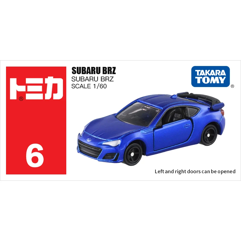 Такара томия томика 1: 60 сабару BRZ Синий металл литья под давлением модель