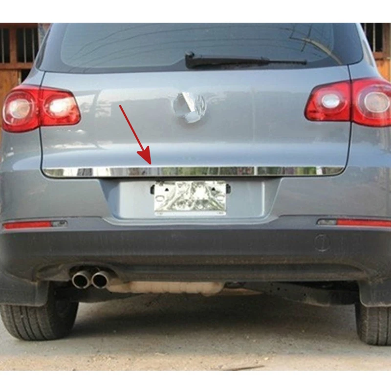 Крышка багажника из нержавеющей стали для Tiguan 2010 2011 2012 2013 2014 2015 защитная крышка