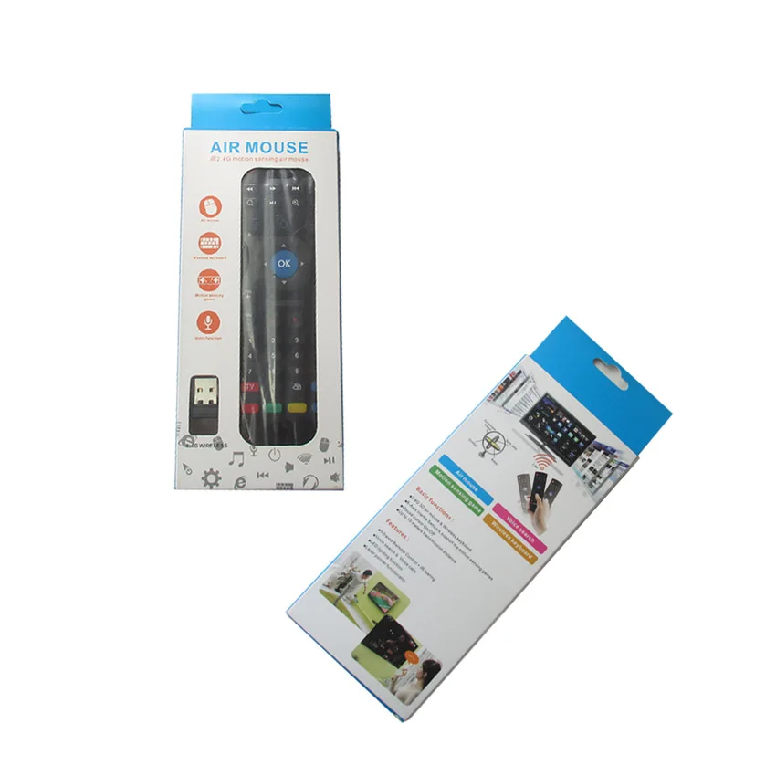 Новейшая Беспроводная мини клавиатура Fly Air Mouse с микрофоном и пультом