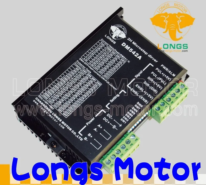 Шаговый двигатель 4-осевой Nema 23 23HS9442 2.8N.m драйвер DM542A 128Micro CNC маршрутизатор длинный