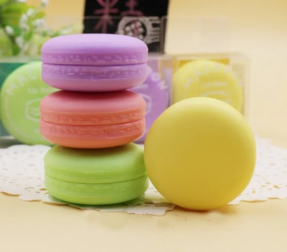 1pc Makeup Round candy color Moisturizing macaron lip balm Natural Plant Sphere lip gloss Lipstick Fruit Embellish lip smacker