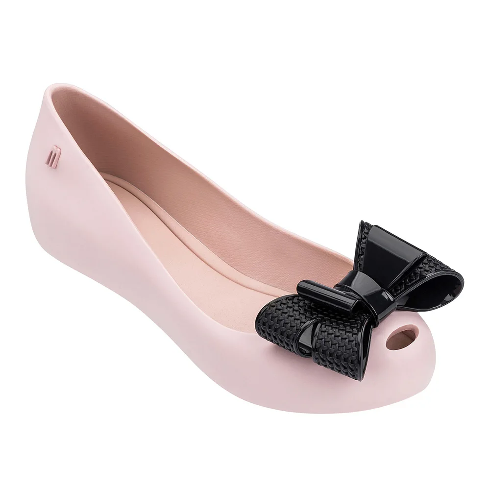 Melissa Mel Ultragirl/ новые женские сандалии на плоской подошве; Брендовая обувь melissa для женщин; прозрачные сандалии; женская прозрачная обувь - Цвет: Pink