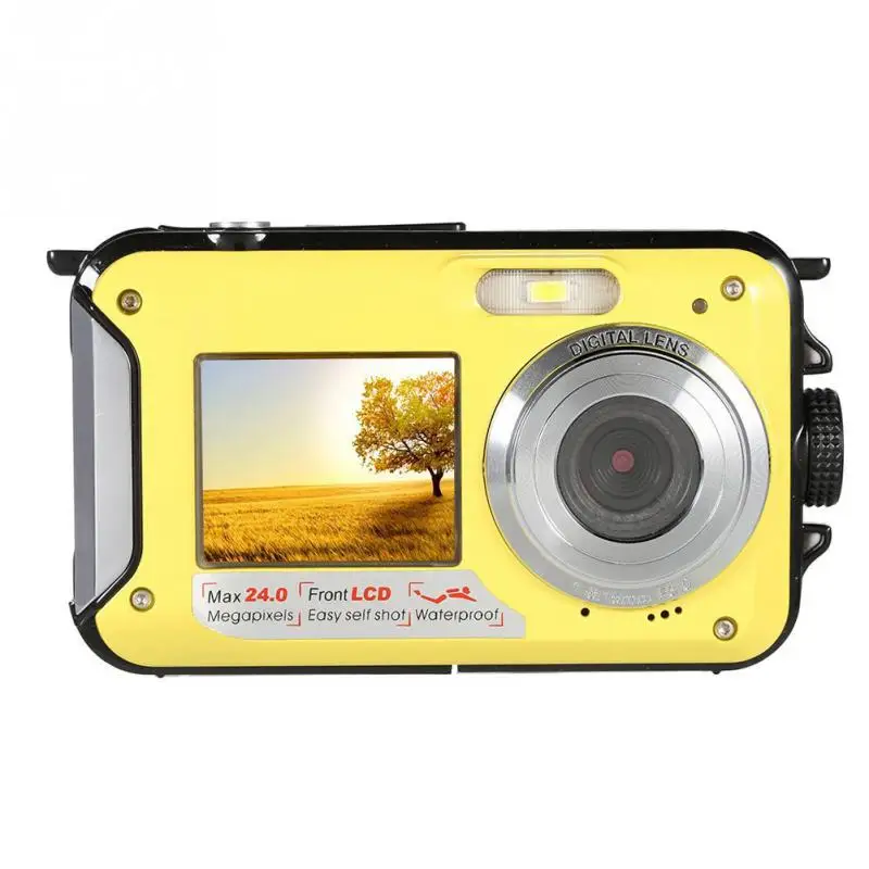 1080 P водонепроницаемый открытый селфи цифровая камера двойной экран