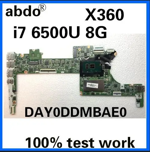 DAY0DDMBAE0 для hp призрак X360 13-4000 G2 13-4100 13-4102TU Тетрадь материнская плата 828825-601,828825-501 i7 6500U 8G работы