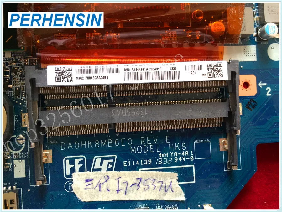 For Sony Vaio SVF14 SVF142 Laptop MOTHERBOARD A1944991A I7 3537U Da0hk8mb6e0 | Repair Components