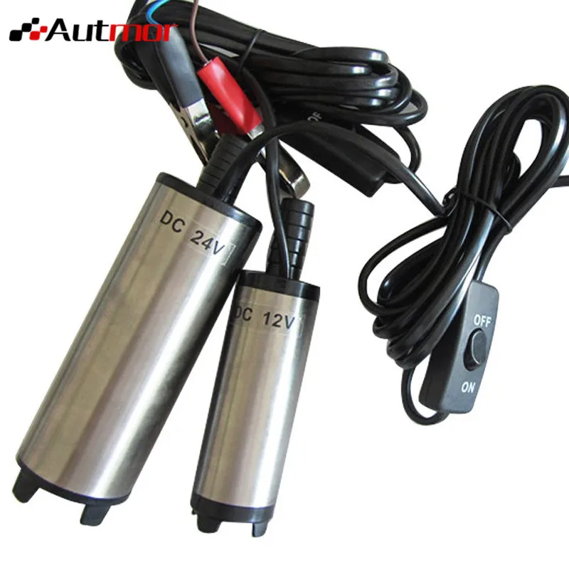

Diesel Fuel Transfer Pump 12V24V 12LPM Aluminum Diesel Fuel Water Oil Transfer Refueling Submersible Pump Diesel Water Pump Car