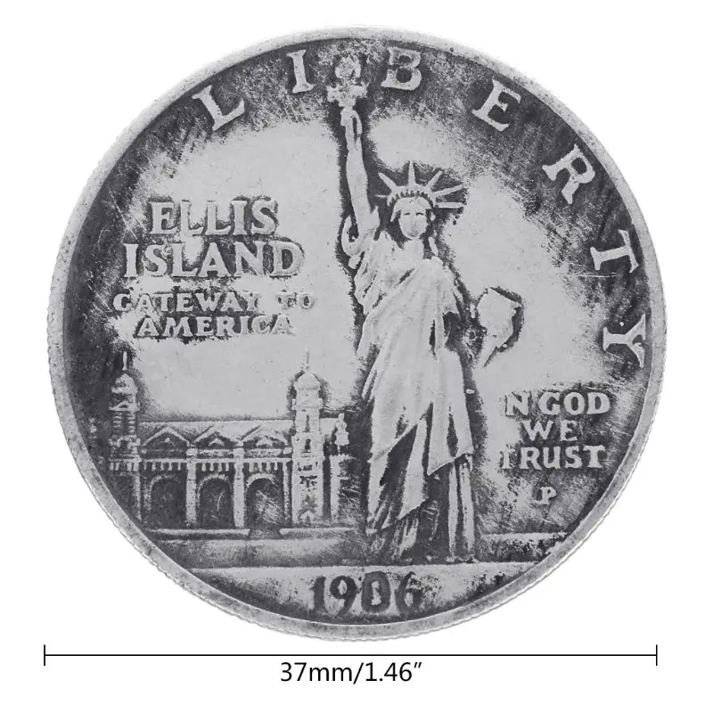 1906 статуя свободы США с фонарь памятная монета|Безвалютные монеты| |