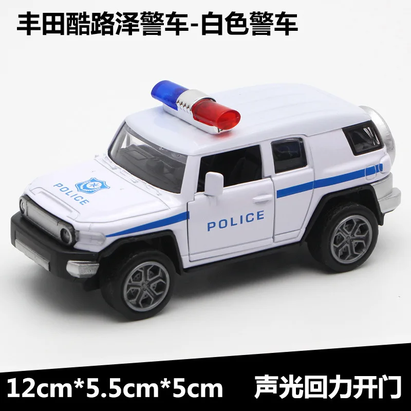 01FT FJ 110 white 1:36 Масштаб пожарная машина полицейский автомобиль металлическая машина оттяните назад литье под давлением модель игрушки автомобиль игрушки для детей hotwheeling - Цвет: 01FT FJ 110 white