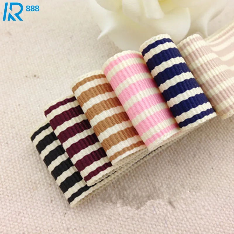 Лента Двусторонняя в полоску 40 мм/4 см 3 размера 5 м/лот|striped ribbon|ribbon diyrib ribbon |