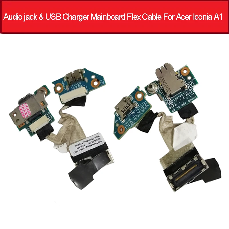 Geniune аудио jack & USB Зарядное устройство для гибкий кабель материнской платы Acer Iconia A1