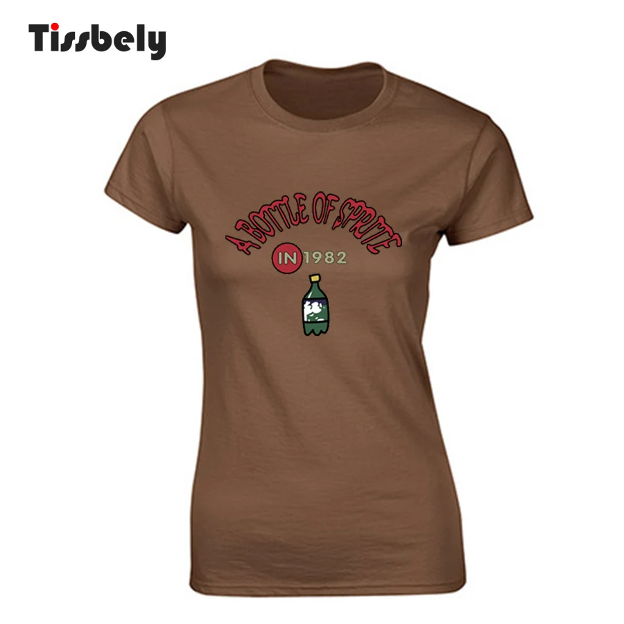 Женская футболка из хлопка Tissbely с круглым вырезом и забавными короткими рукавами