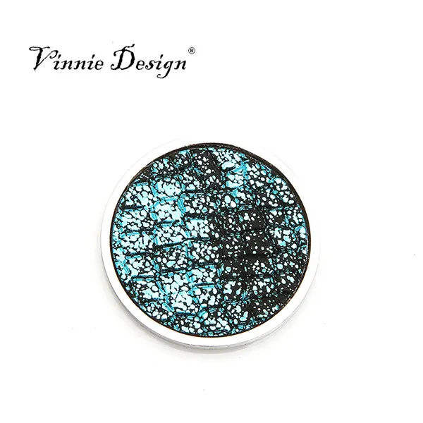 Vinnie дизайн ювелирных изделий Новая мода кожа монета для рамки кулон 33 мм Монета