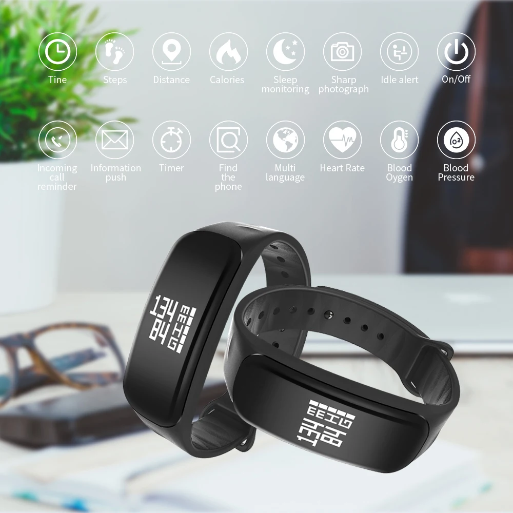 Longet Фитнес трекер Smart Браслет Спорт активности Bluetooth съемный браслет