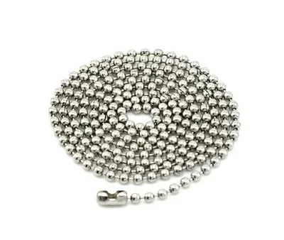 

100 шт., цепочка из нержавеющей стали, 2,4 мм, 25,5 дюйма, 65 см