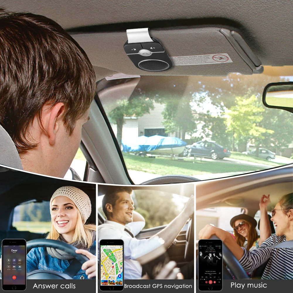 JINSERTA 2019 Bluetooth 4 1 динамик телефон SIRI автомобильный комплект громкой связи mp3 плеер