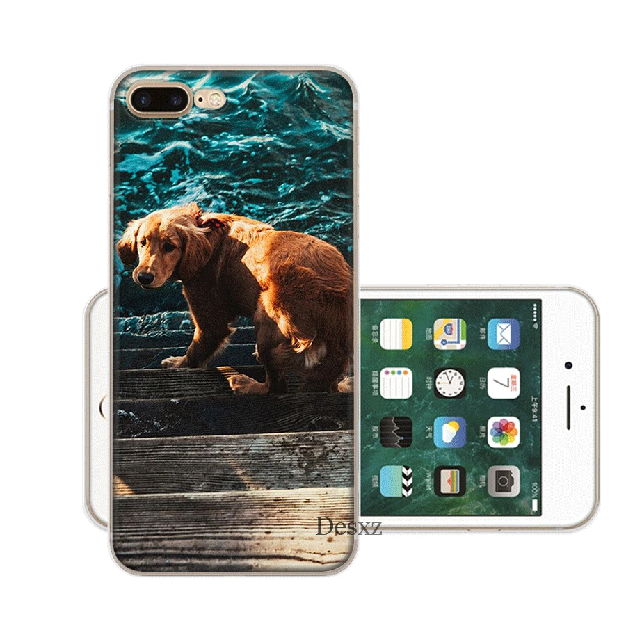 Чехол Desxz Dog Golden Retriever для iPhone 7 8 6 6s Plus 11 Pro X XR XS Max 5 5S SE |