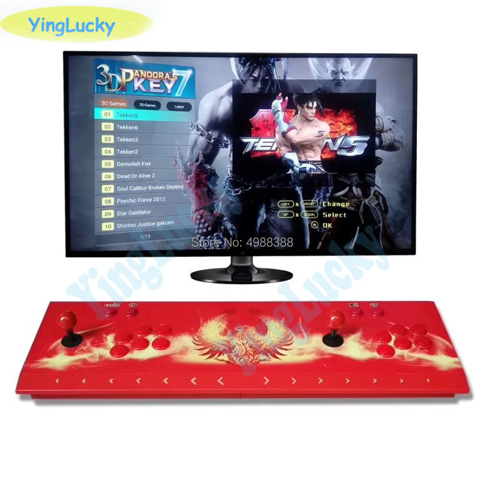 Новинка Pandora Box 3D 2177 в 1 3D ключ 7 коробка аркадная Ретро игровая консоль машина Full HD 1080 HDMI tv PC PS 2 плеер Pandora box 9X& 6