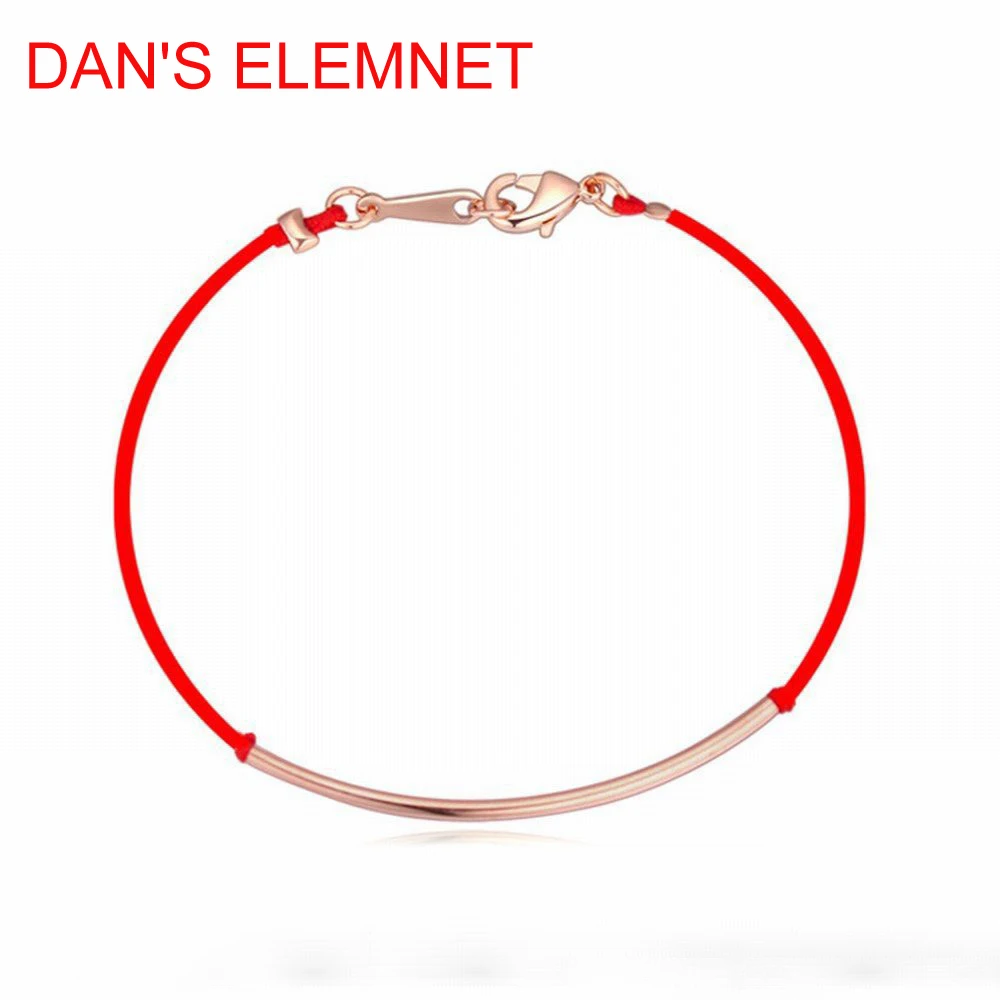 Новый брендовый браслет с Красной веревкой DAN'S ELEMENT 3 металлических цвета