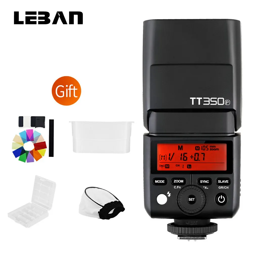 В наличии! Беспроводная мини вспышка Godox TT350P 2 4G HSS 1/8000 с TTL GN36 для Pentax 645Z K 3II KP камера