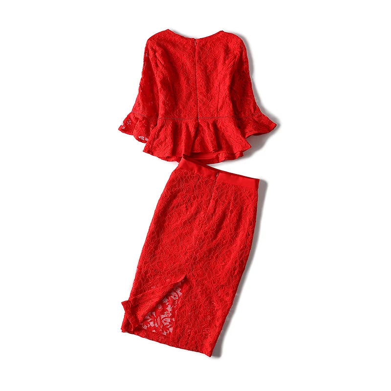 Весна осень взлетно посадочной полосы дизайнер женщины комплект одежды желтый