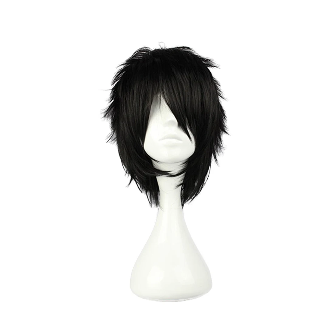 Косплей парик из японского аниме «Death Note L», мужской парик из черных коротких волос, костюмы