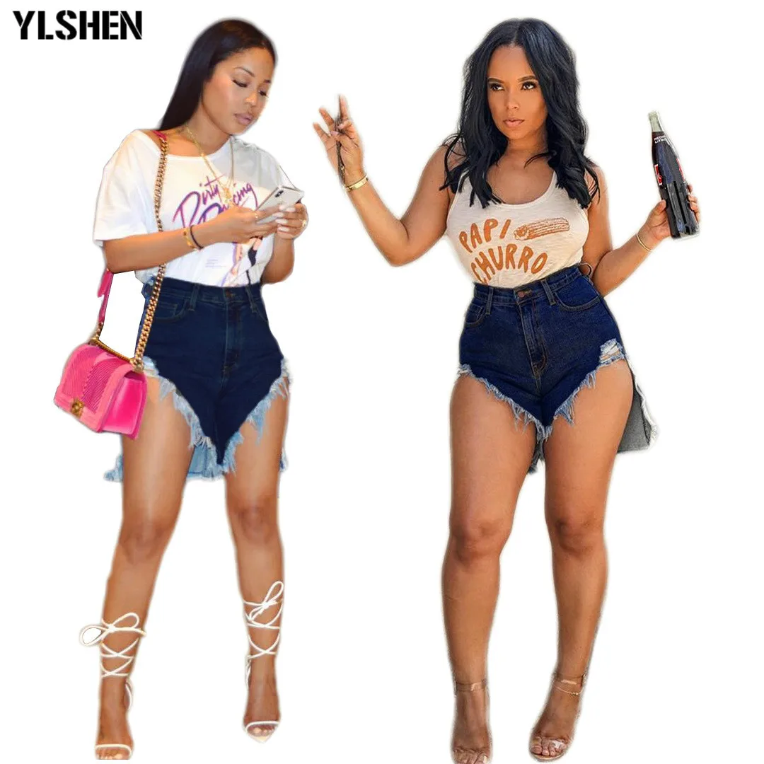 Женские джинсовые шорты с завышенной талией повседневные в Корейском стиле на