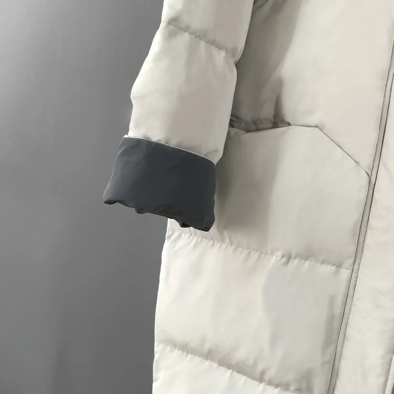 Новинка 2018 женская зимняя парка средней длины свободная Теплая стеганая куртка