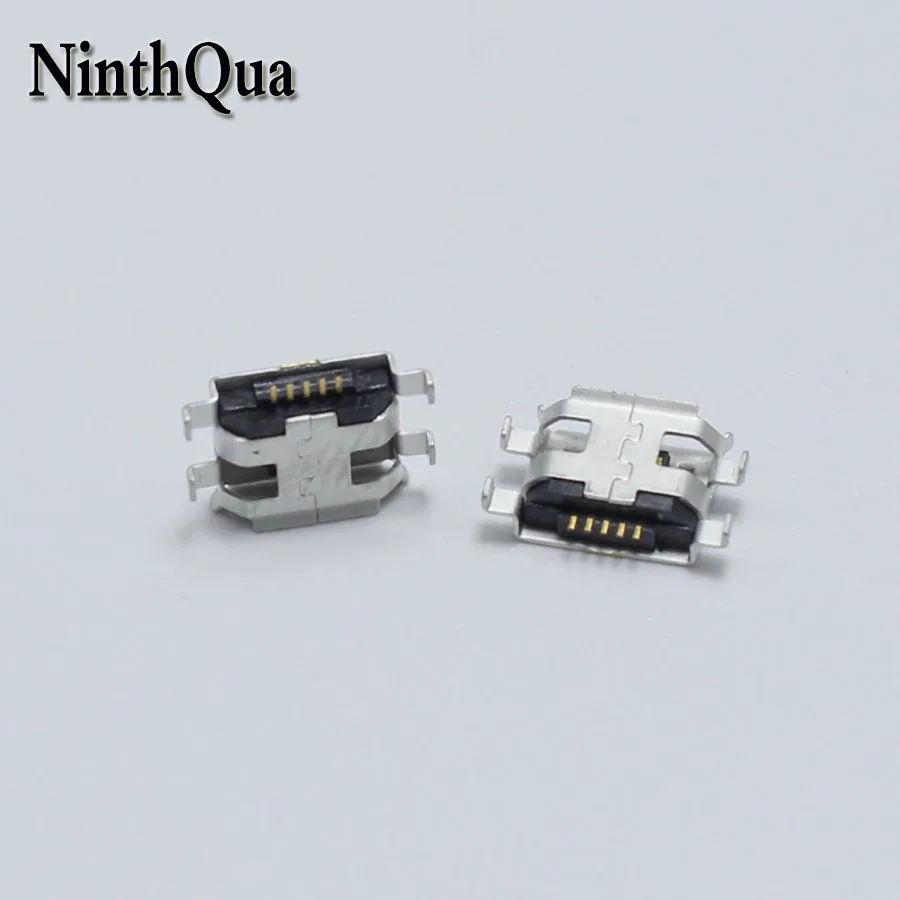 10 шт. микро USB 5pin разъем типа B 4 фиксированные ножки с завивающимися боковыми