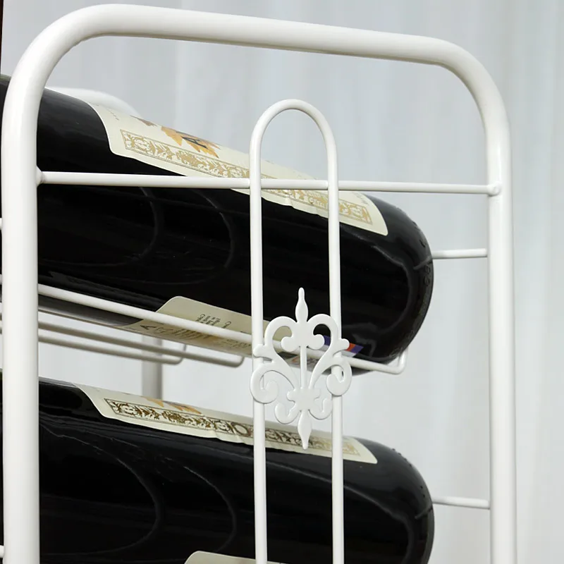 

Metal Iron Wine Rack Wine Holder Creative Dining Room Wall Lattice Wine Shelf
