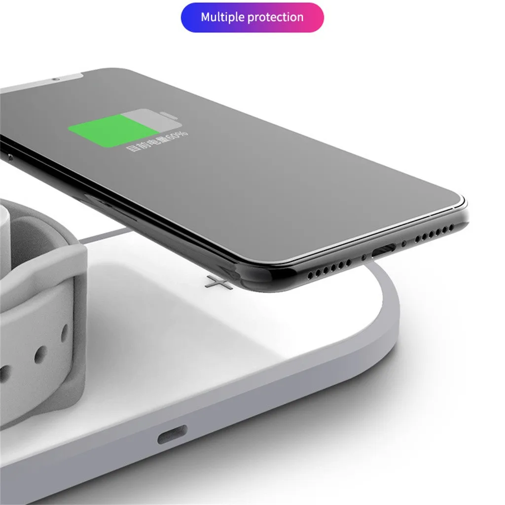 10 Вт Qi Беспроводное зарядное устройство для iphone быстрая зарядная станция Samsung XiaoMi