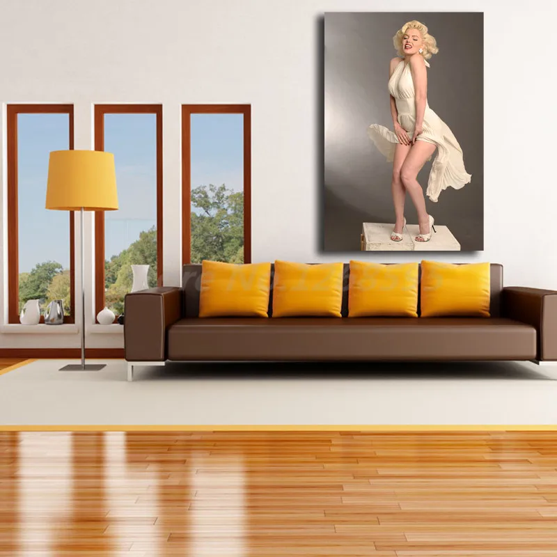 Marilyns Monroes Wallpaper Wall Art Poster And Print Canvas Painting Decorative Picture Modern For Living Room Bath Home Decor | Дом и сад