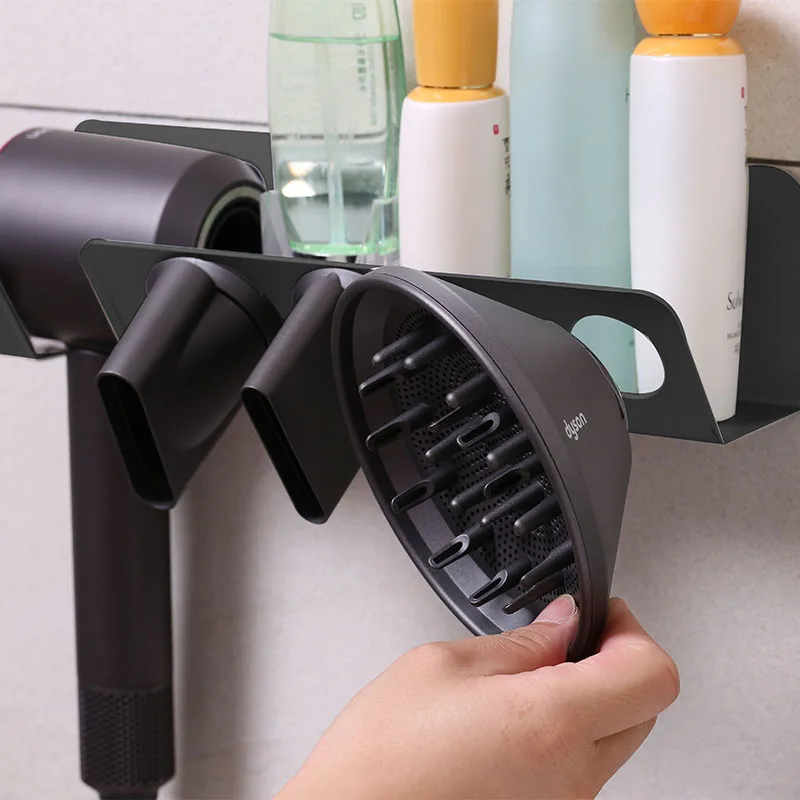Dyson сверхзвуковой фен для волос настенный держатель, самовосaвающиеся Фены кронштейн для штепсельной вилки, диффузор и сопла Органайзер