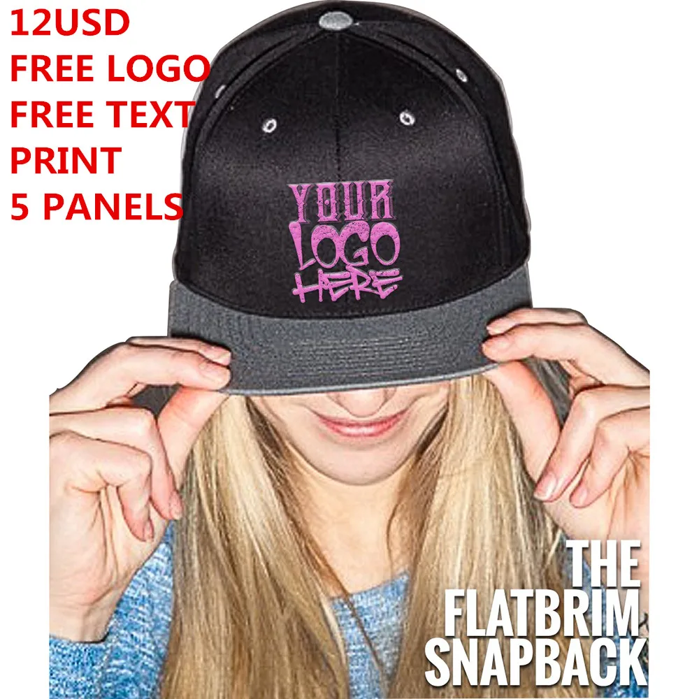 Бейсболка на заказ 5 панелей с бесплатным логотипом и фотографией | Аксессуары