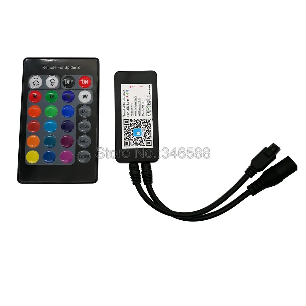 Умный пульт управления светодиодной лентой Spider Z eWelink ИК ДУ Wi Fi RGB 24 клавиши 5 В 12