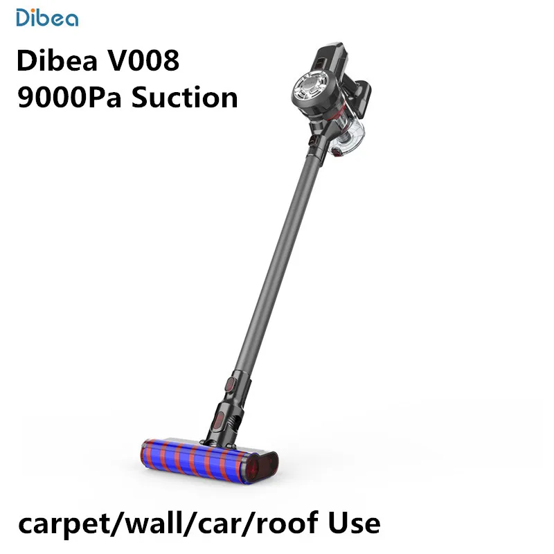Dibea V008 Портативный 2 в 1 беспроводной пылесос с высоким всасыванием Большая