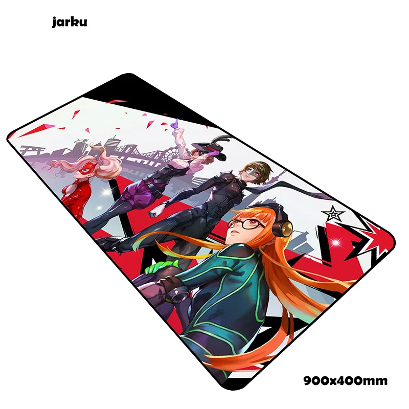 size 900x400x2mm Persona 5 Коврик для мыши 900x400 мм коврики для мыши с массовым рисунком лучший игровой коврик для мыши для геймера Популярные персонализированные коврики для мыши Клавиатура ПК коврик - Цвет: size 900x400x2mm