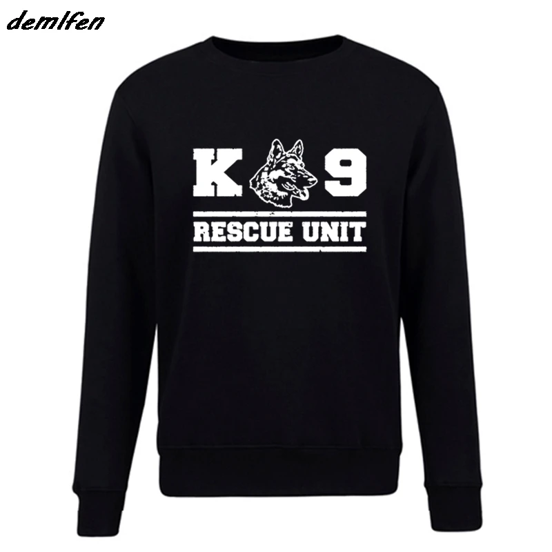 Новая модная повседневная мужская толстовка с капюшоном K9 спасательный блок