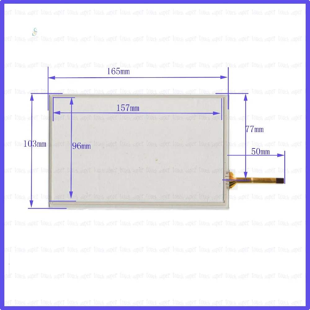 

ZhiYuSun 165mm*103mm NEW 7 inch Touch Screen 4 wire resistive USB touch panel overlay kit 165*103 this is compatible