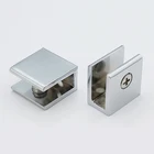 2 шт.лот, квадратная форма, различные размеры, опорный кронштейн из цинкового сплава с глянцевой отделкой для стеклянной полки 6-12 мм