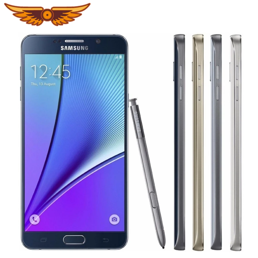 Оригинальный samsung Galaxy Note 5 N920A/T Восьмиядерный 7 дюймов 4 Гб ОЗУ 32 ПЗУ 16 0 Мп LTE 4G Android